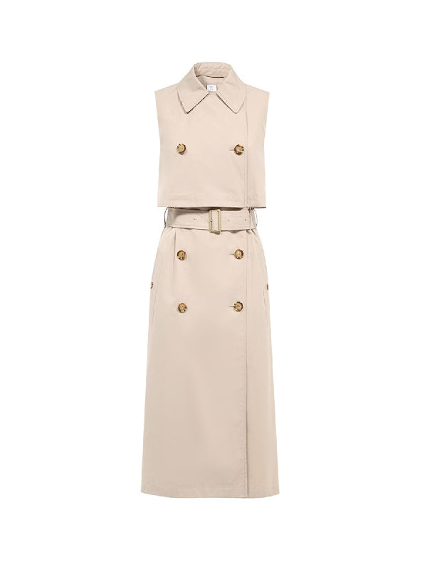 Sleeveless Trench Coat