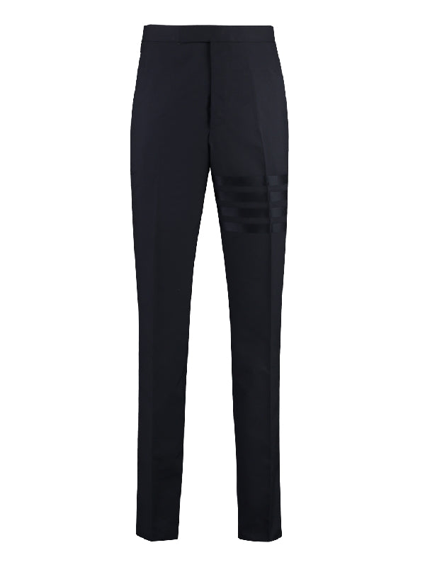 4-Bar Back Strap Wool Pants