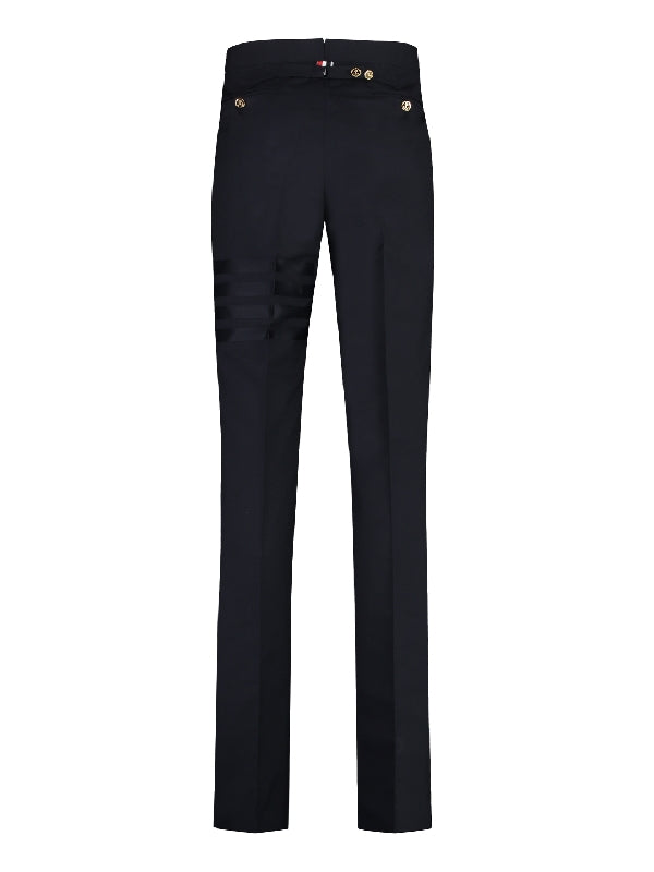 4-Bar Back Strap Wool Pants