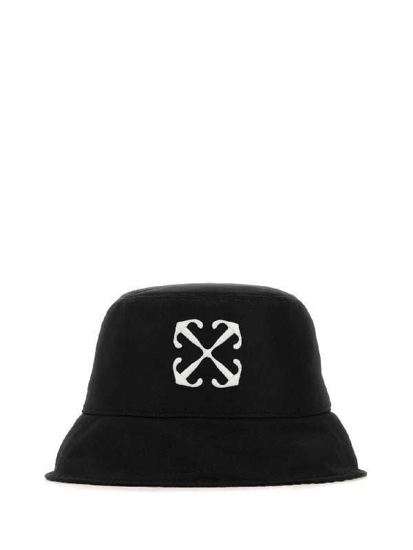 Arrow Embroidered Nylon Bucket Hat