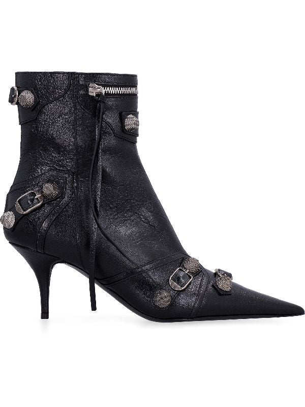 Arena Lambskin Cagole Boots Heel