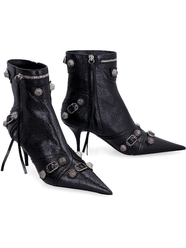 Arena Lambskin Cagole Boots Heel