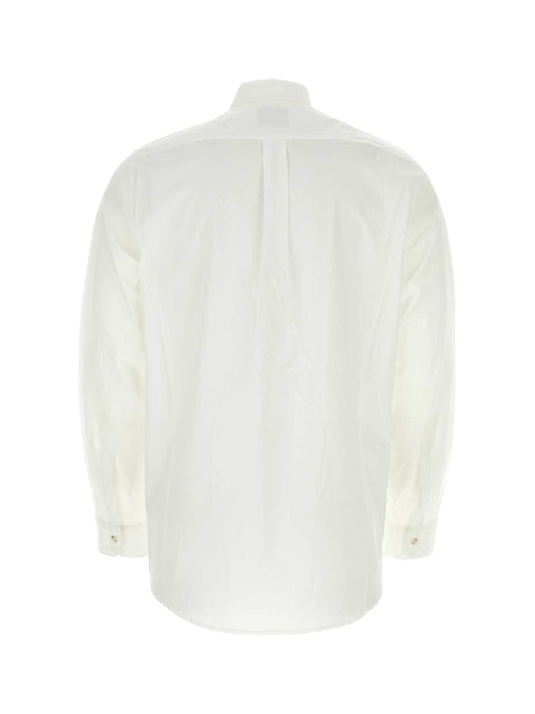 White Cotton Poplin Shirt