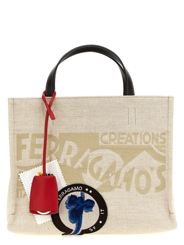 Logo Jacquard Tote Bag