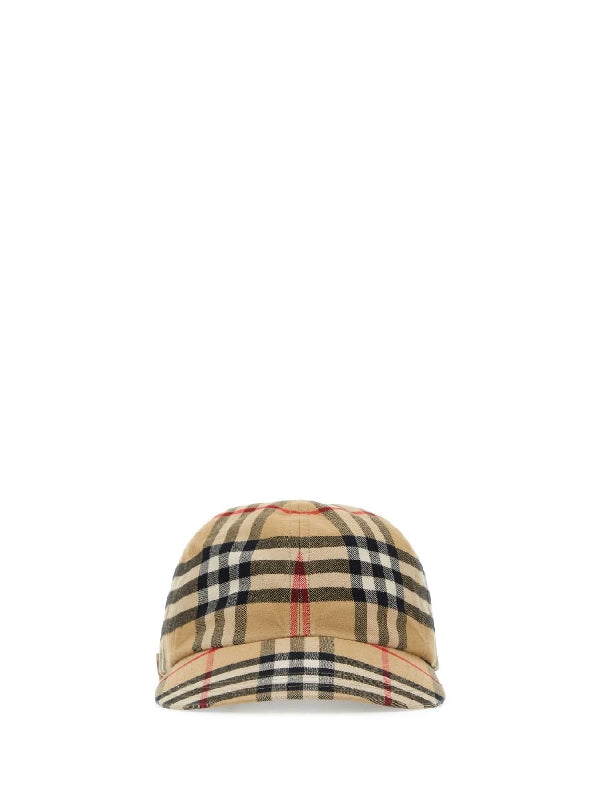 Vintage Check Baseball Cap