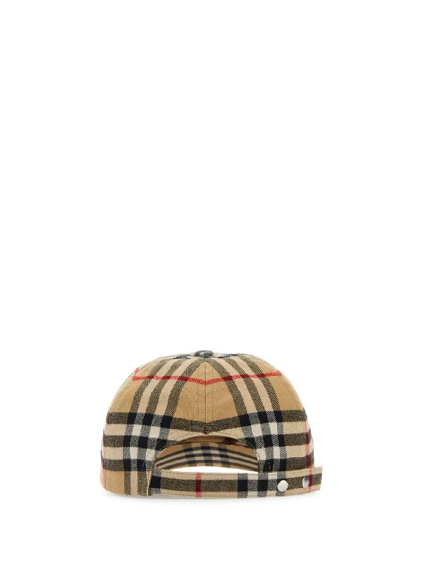 Vintage Check Baseball Cap