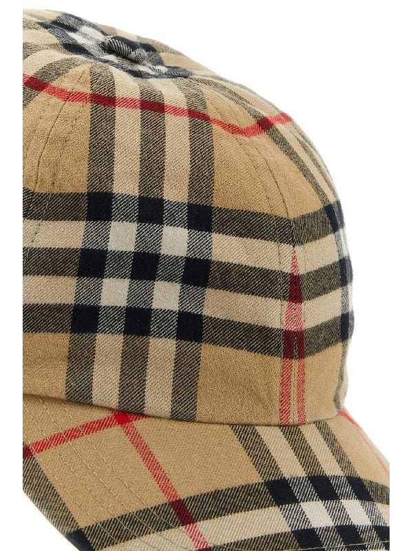 Vintage Check Baseball Cap