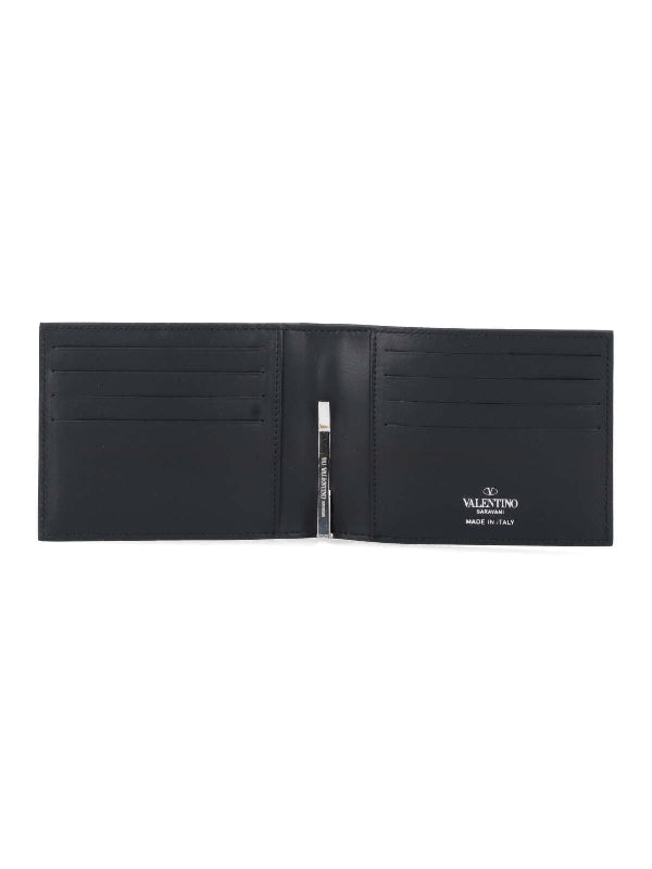 Vltn Printing Leather Bi-Fold Wallet