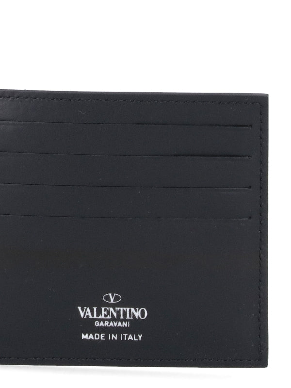 Vltn Printing Leather Bi-Fold Wallet