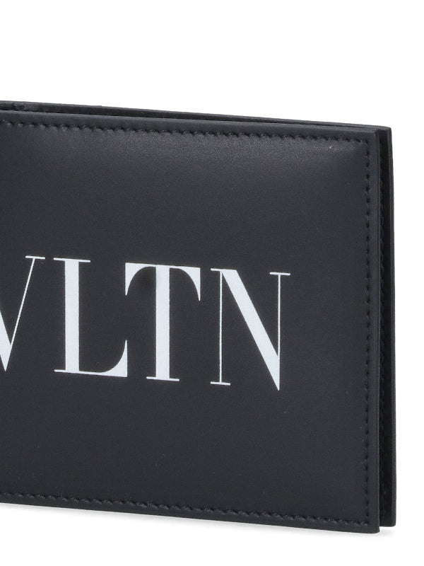 Vltn Printing Leather Bi-Fold Wallet