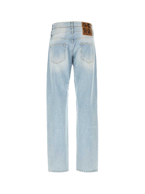 Double Waist Denim Pants