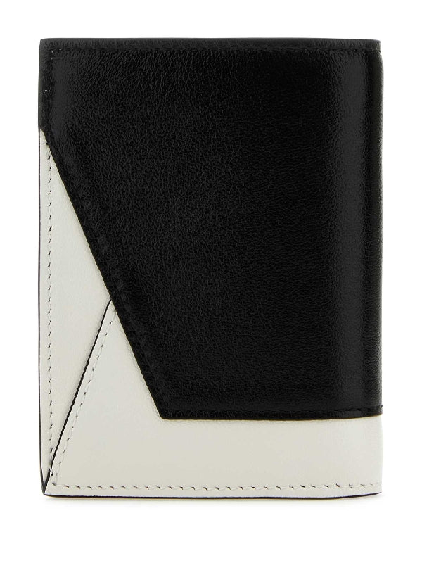 Bicolor Leather Bifold Wallet