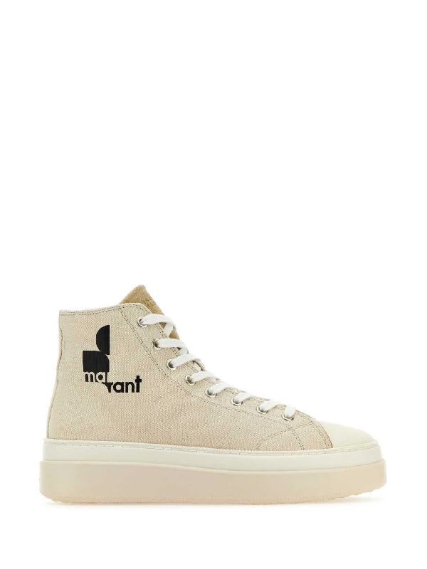 Logo Canvas High-top Sneakers