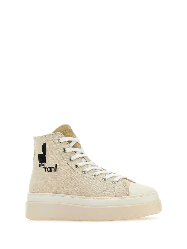 Logo Canvas High-top Sneakers