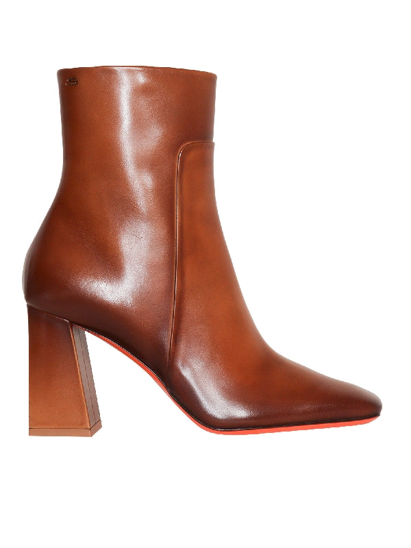 Hanalei Calfskin Ankle Boots Heel