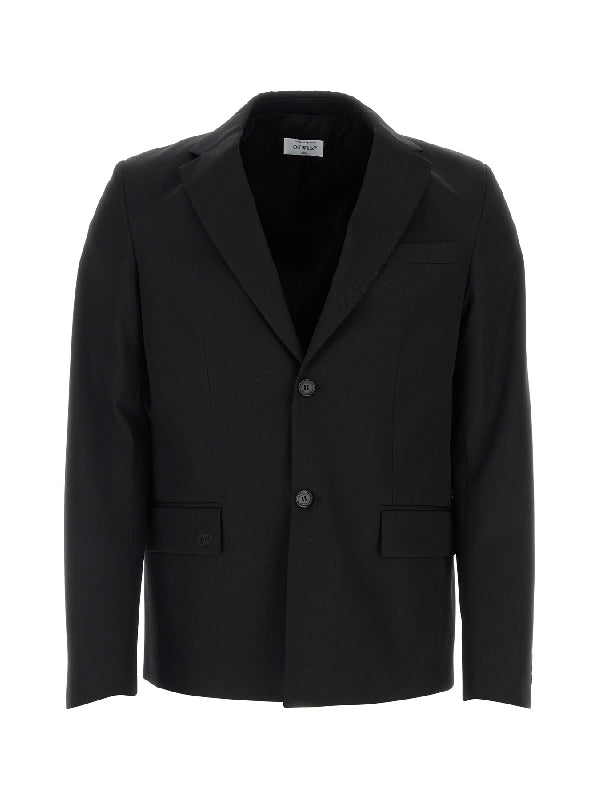 Black Single Wool Jacket