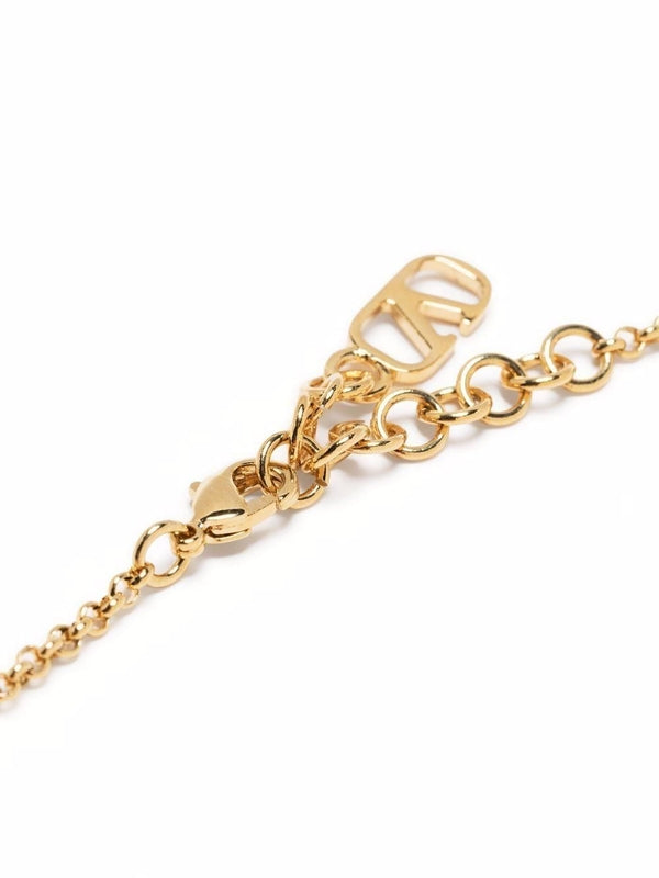 Crystal V Logo Bracelet