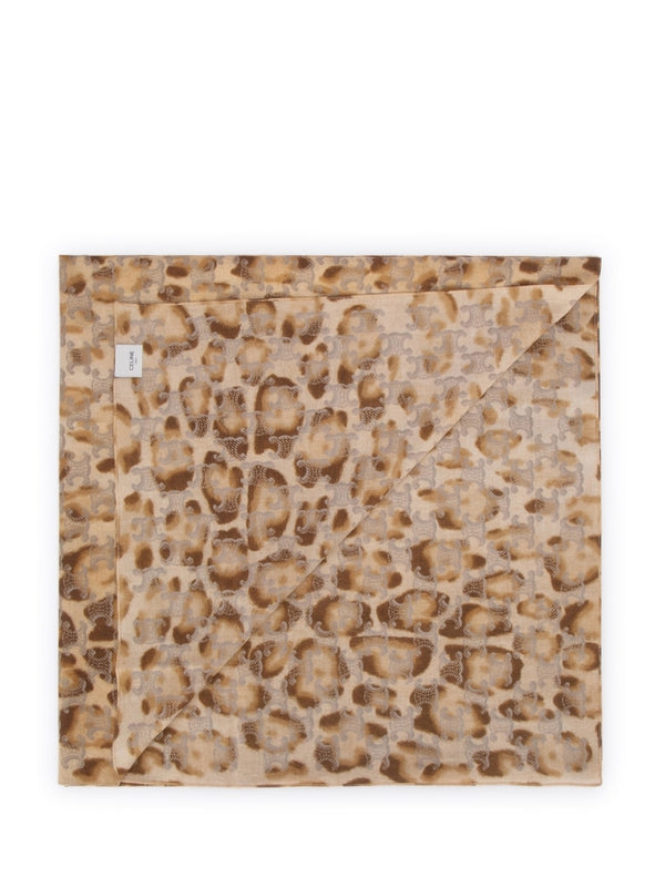 Triomphe Leopard Printing Wrap Skirt Cover-up