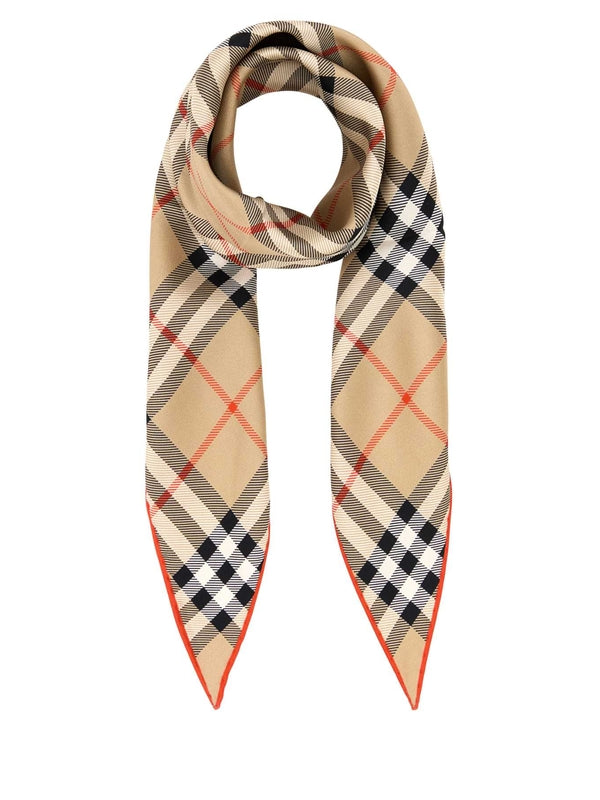 Vintage Check Silk Scarf