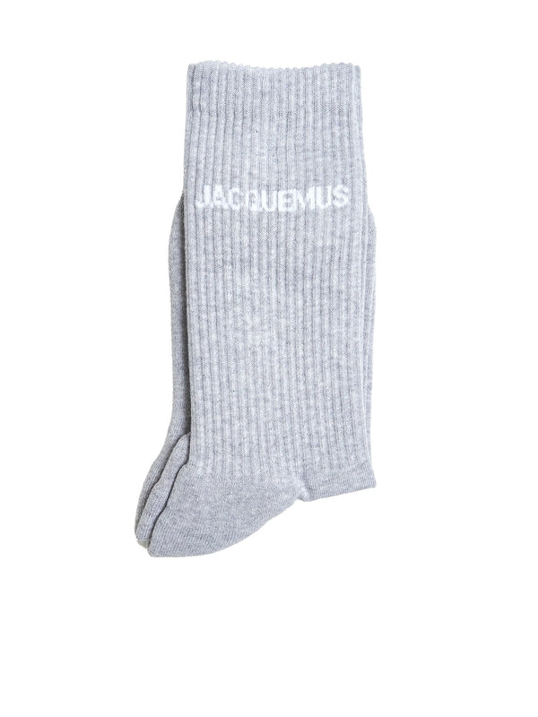 Logo Jacquard High-Top Socks