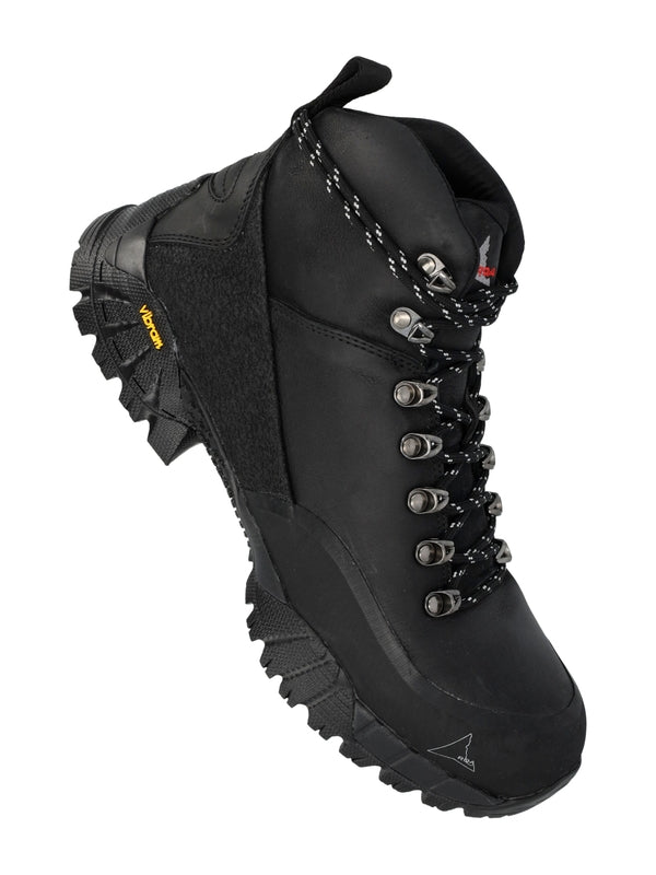 Loa Black Lace-Up Boots