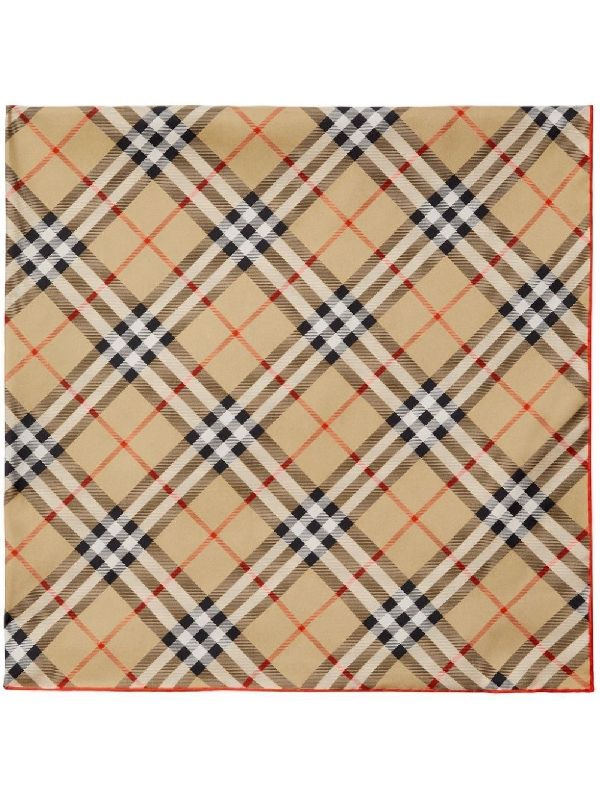 Vintage Check Silk Scarf