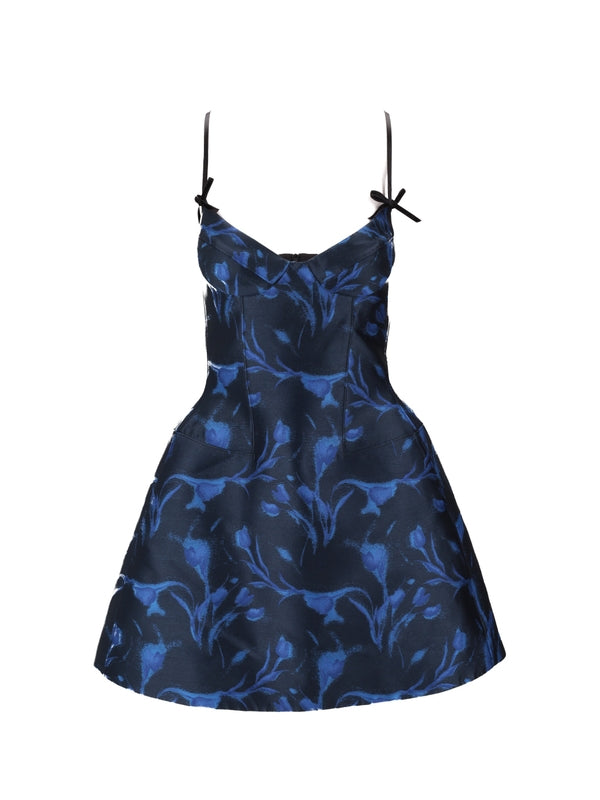 shushu/tong Navy Mini Dress