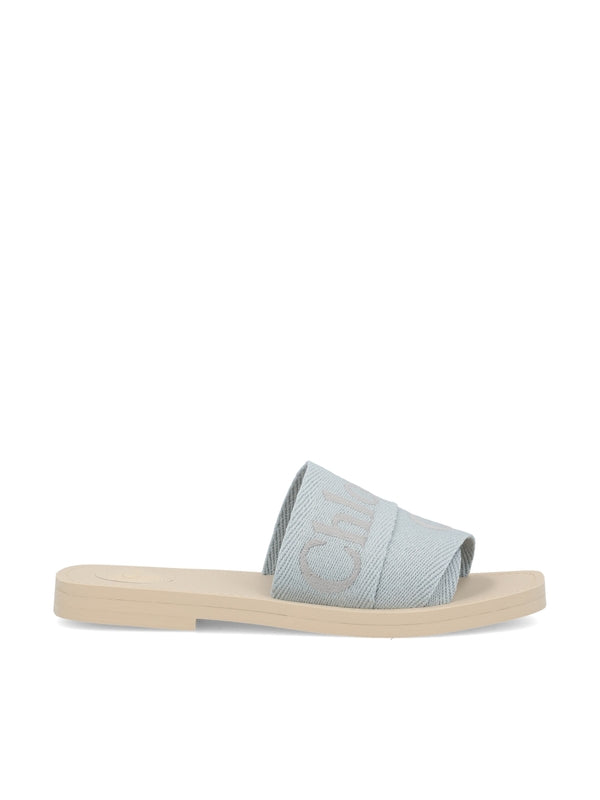 Woody Logo Band Flat Sandals