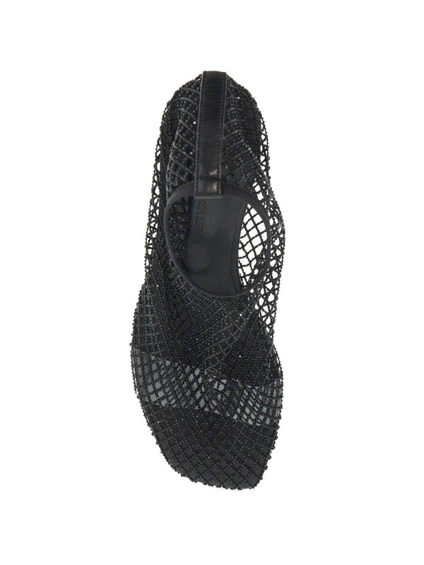 Openwork Mesh Boot Heels