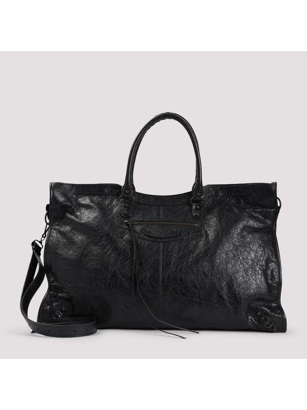 Le City Leather Large Boston Bag