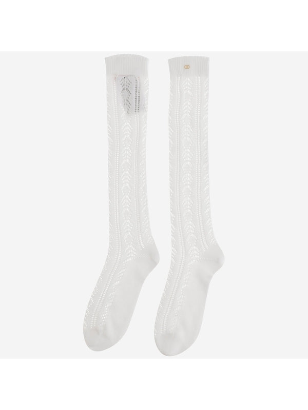 V Metal Logo Cotton Socks