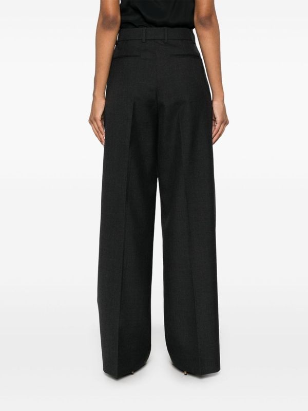 Wide Wool
  Tailored Pants