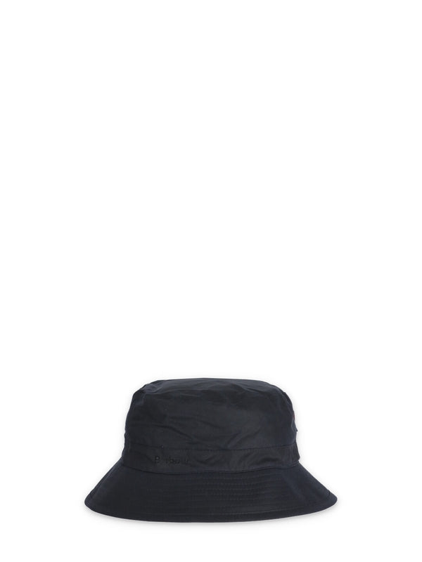 Logo Label Wax Cotton Bucket Hat