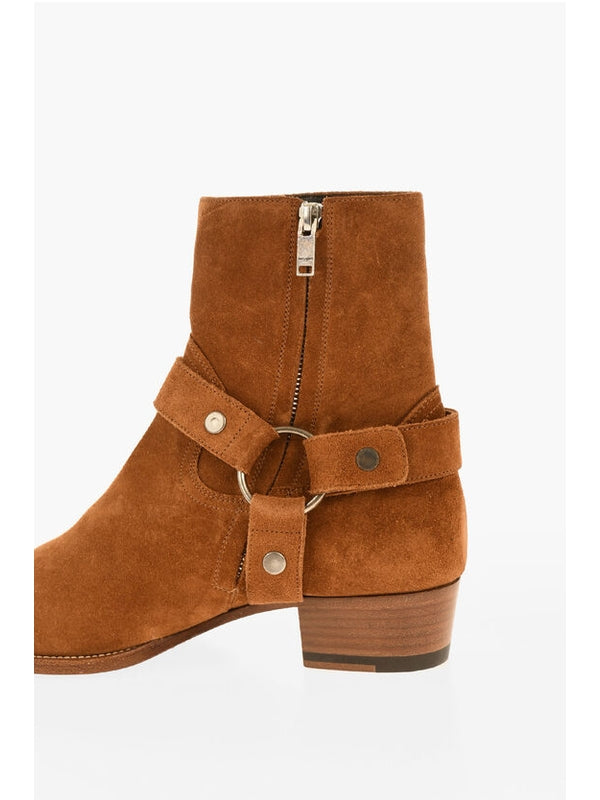 Saint Laurent Brown Ankle Boots