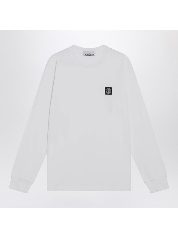 Stone Island White Long Sleeve