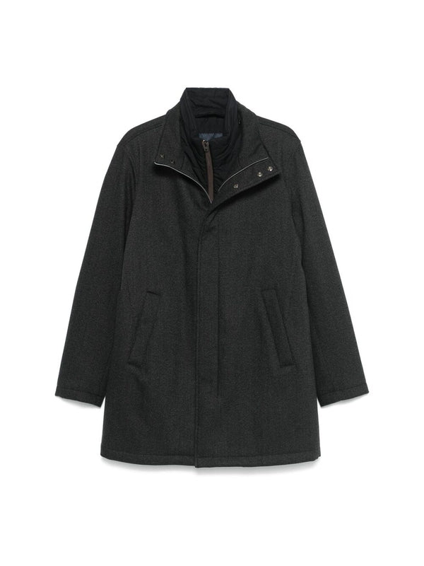 Padded Layered Detail Coat