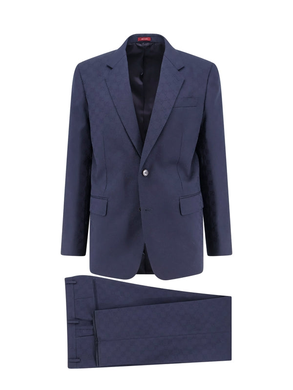 GG Pattern Wool Single Setup Suit