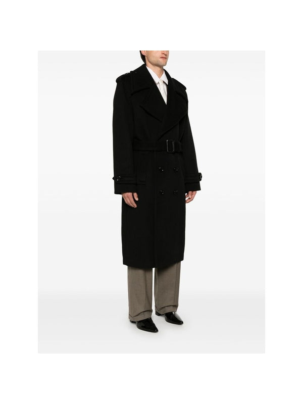 Double Wool Cashmere Trench Coat