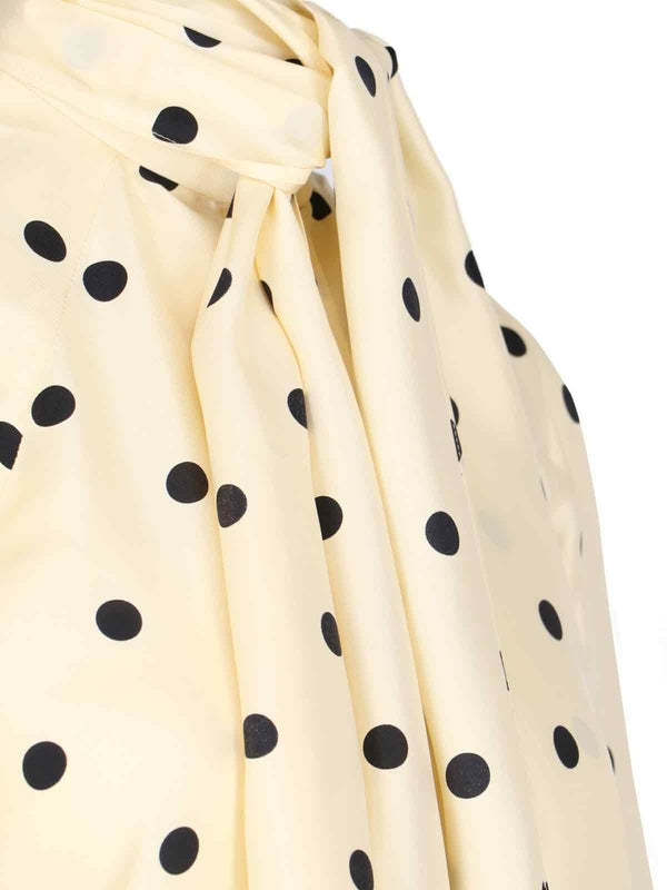 Dot Pattern Silk
  Blouse