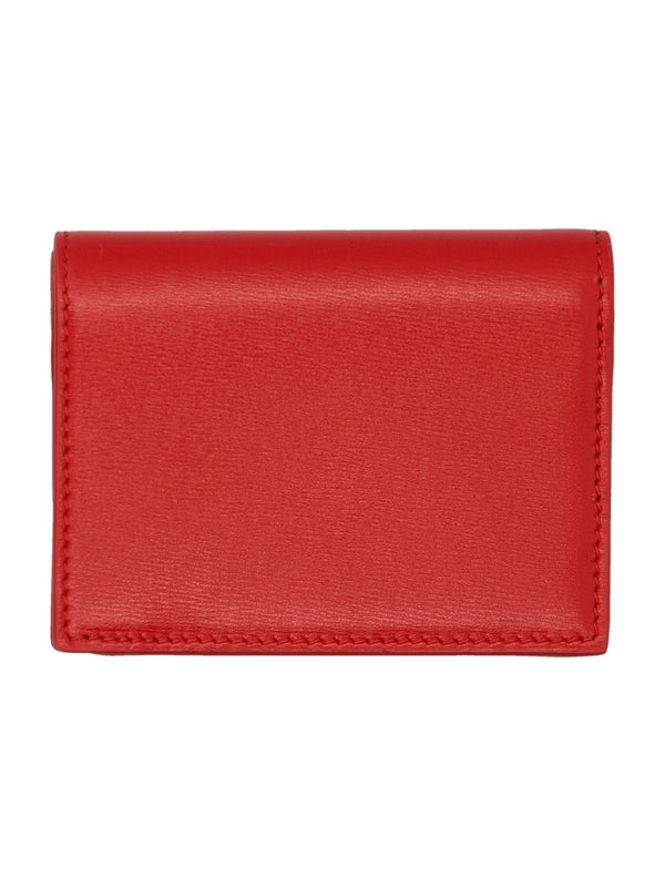 FERRAGAMO - Double Gancini Detail Leather
  Wallet - Jente