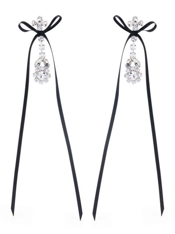 Victorian Bow Embellished Earrings