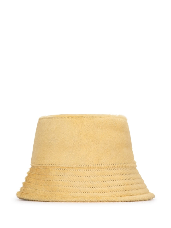 Logo Patch Hairy Bucket Hat