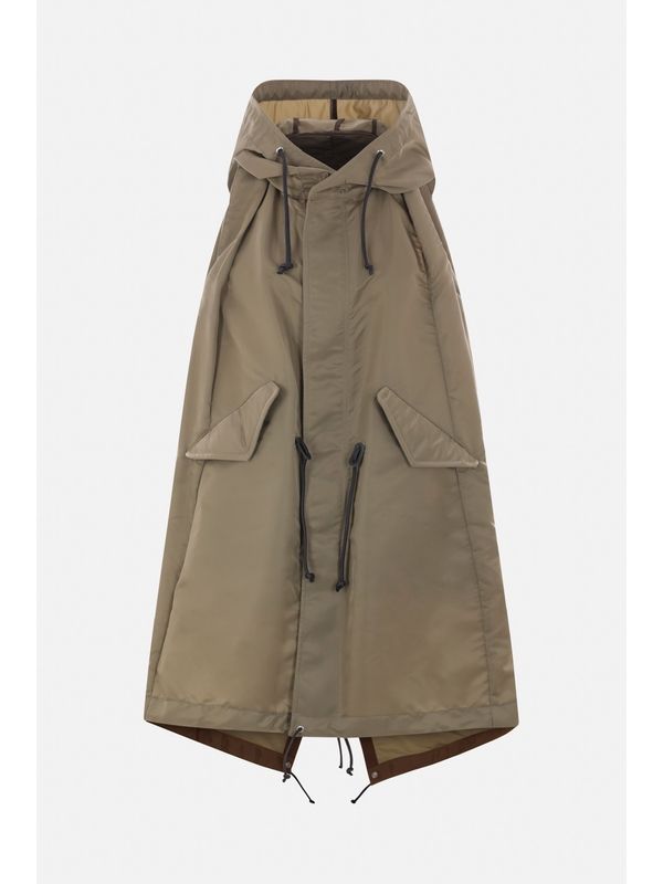 Drawstring Sleeveless Parka