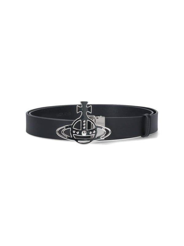 Vivienne Westwood Black Leather Belts