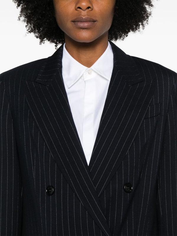 Albany Stripe Wool Double
  Jacket