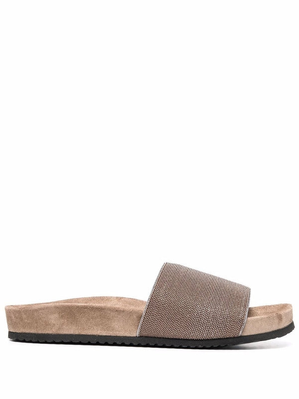 Monili Upper Suede Slide
