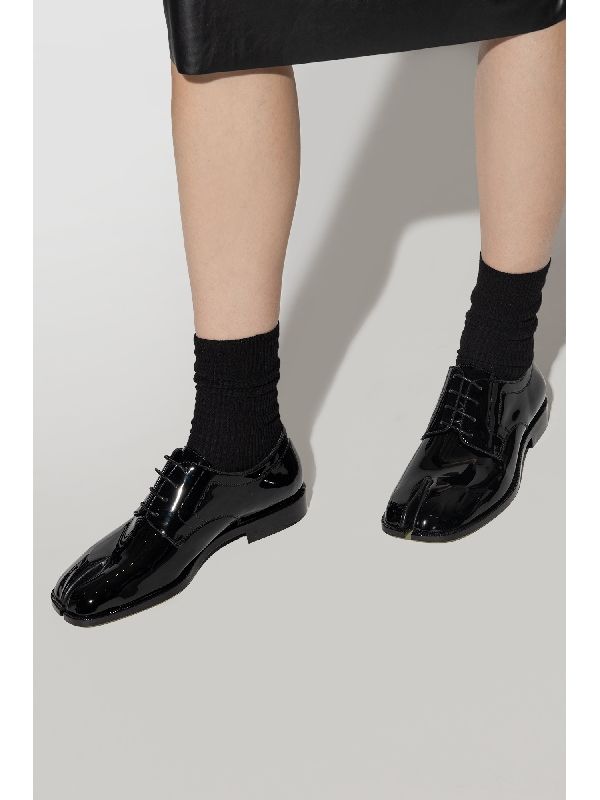 Tabi Patent
  Leather Lace-up Shoes