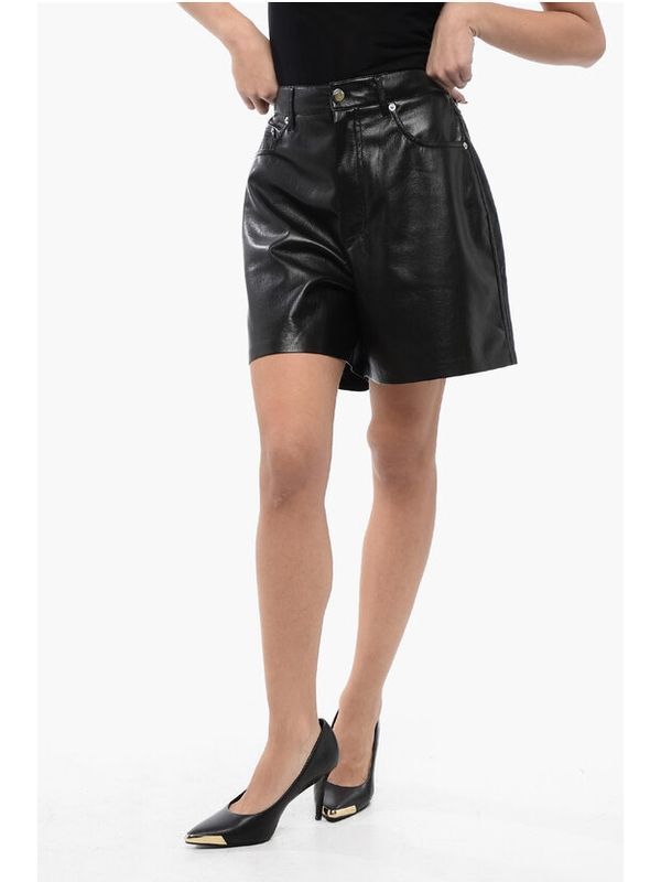 Zosha Faux Leather Shorts