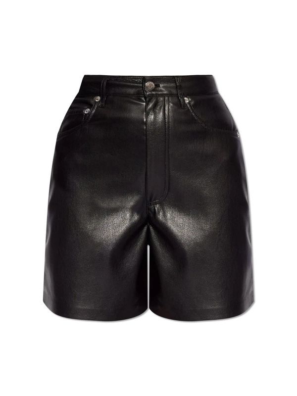 Zosha Faux Leather Shorts