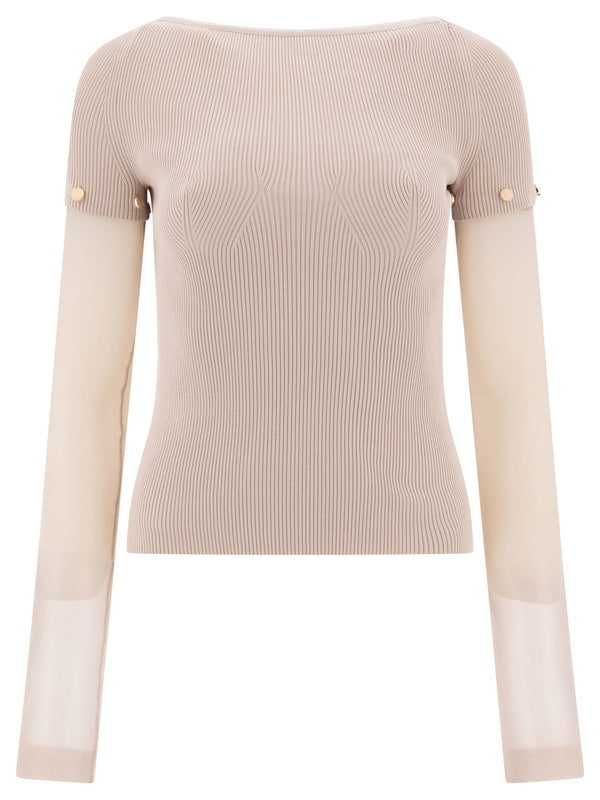 Alcide Sheer Long Sleeve Top